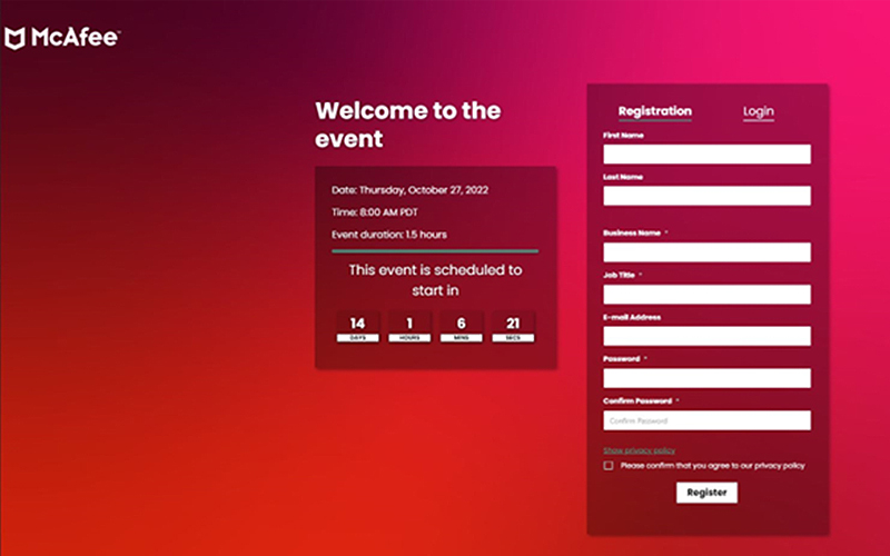 Virtual Event: McAfee Town Halls