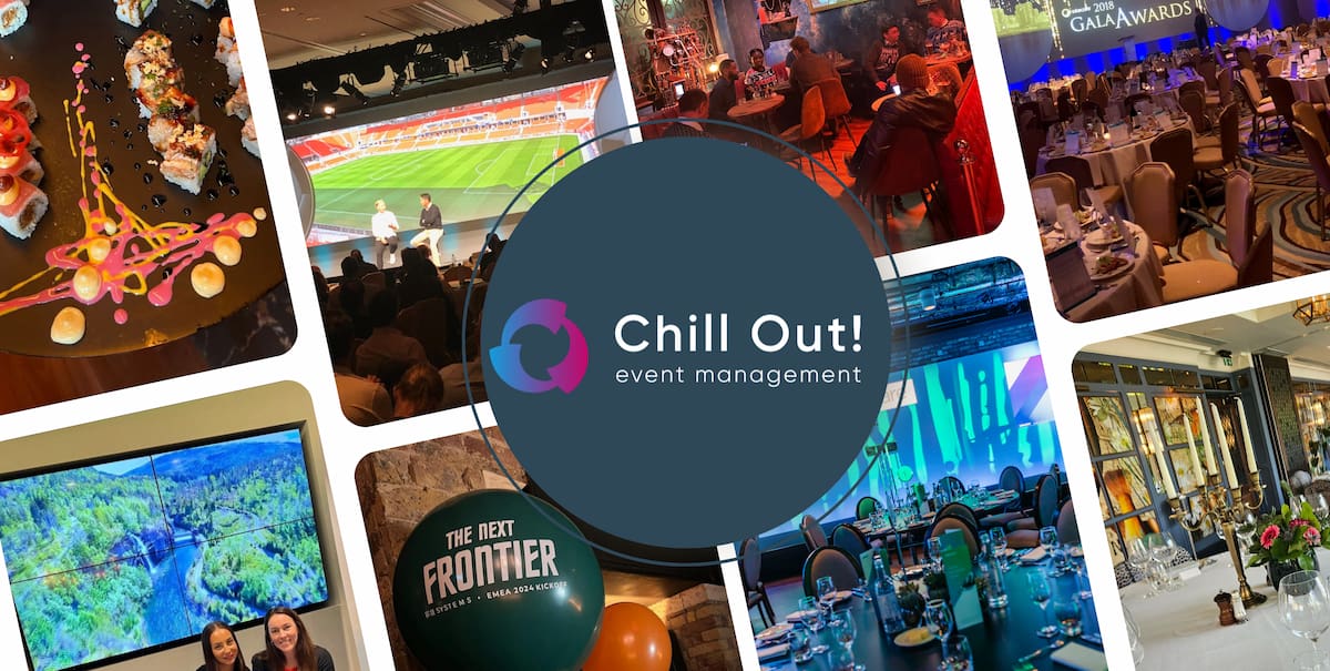 chill out logo with background images